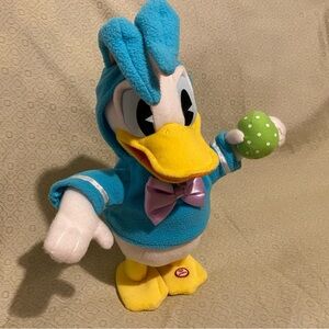 Disney Donald Duck “Don’t Pull My Ears” Easter Plush Toy Hallmark WORKS